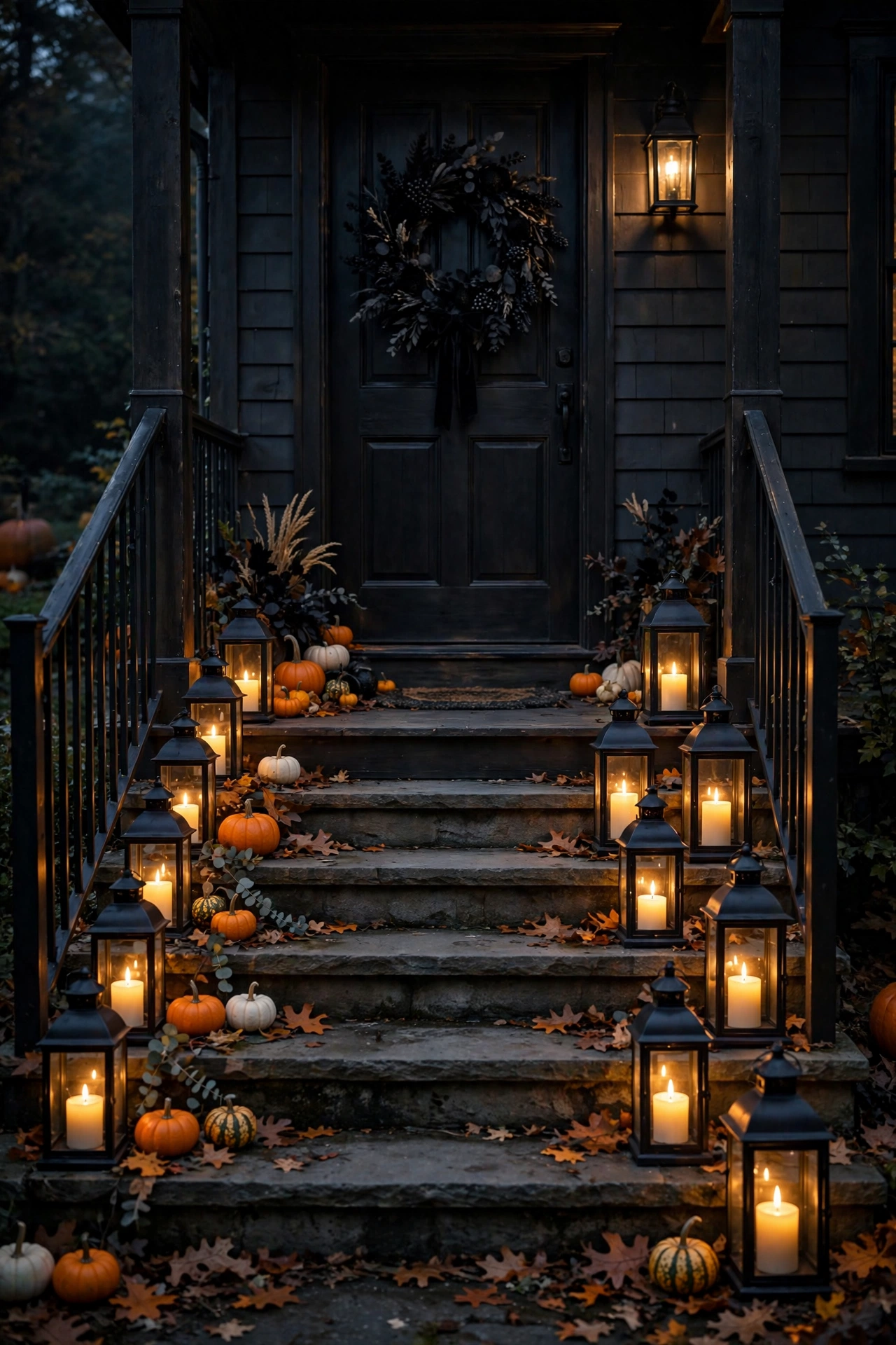 Lantern-Lit Entryway