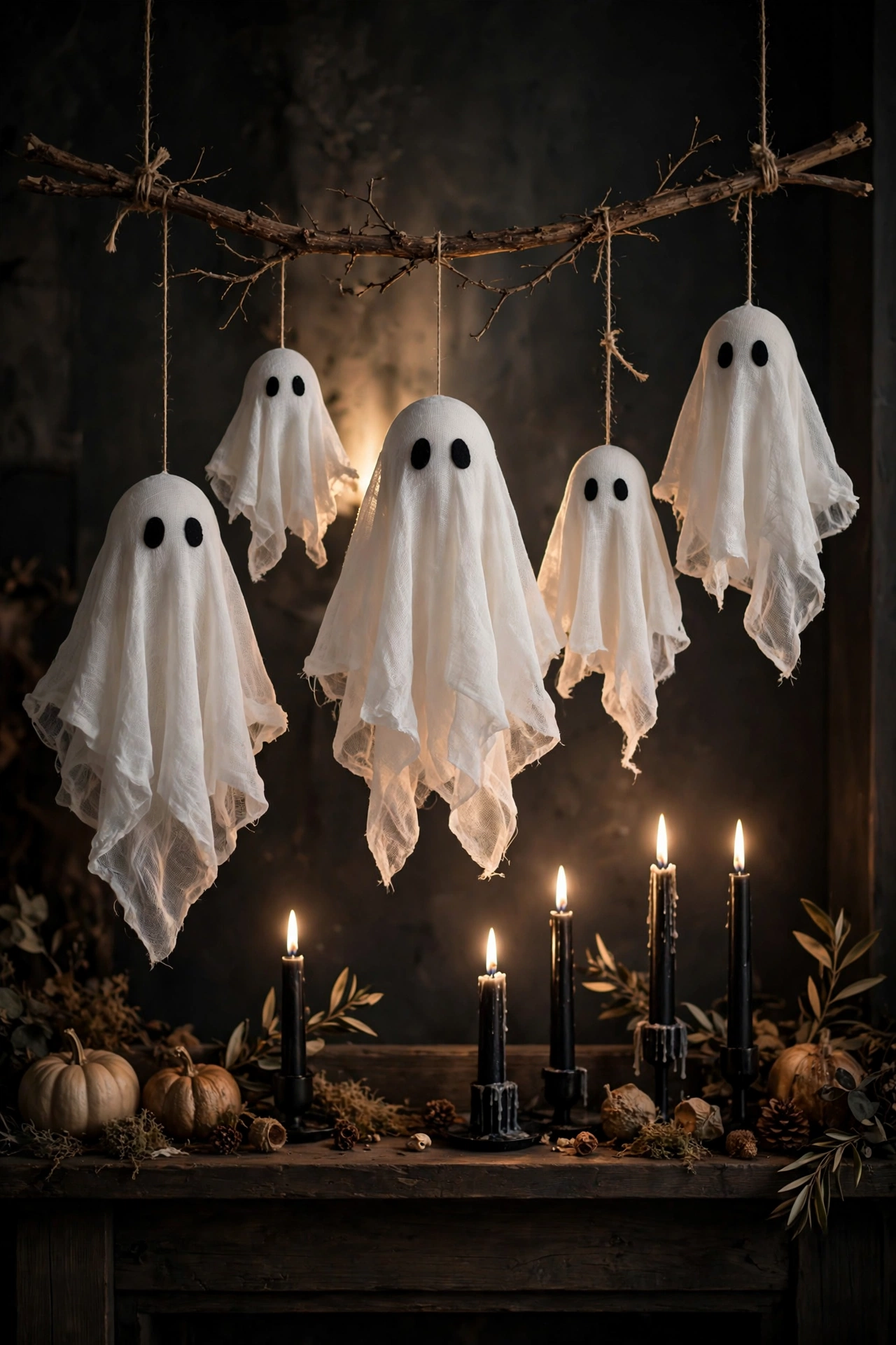 Cheesecloth Ghost Garland